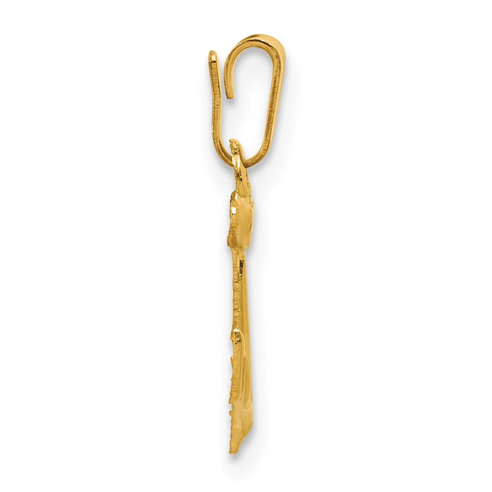 FJC Finejewelers 14 kt Yellow Gold Filled 1/20 Filled Anchor Charm 19 x 9 mm