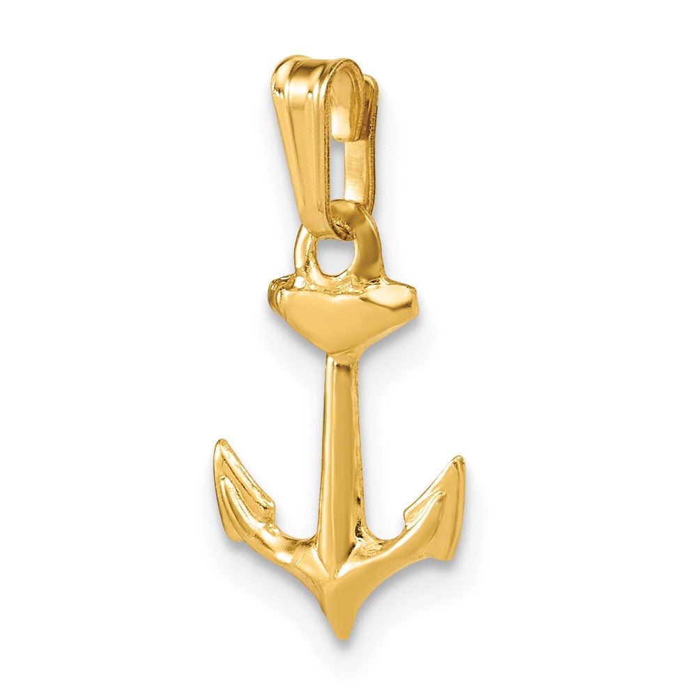 FJC Finejewelers 14 kt Yellow Gold Filled 1/20 Filled Anchor Charm 19 x 9 mm