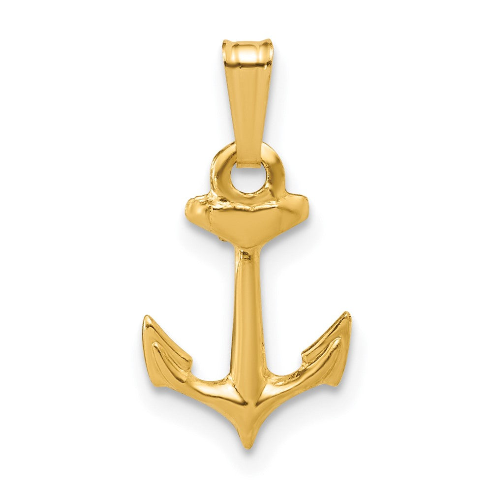 FJC Finejewelers 14 kt Yellow Gold Filled 1/20 Filled Anchor Charm 19 x 9 mm