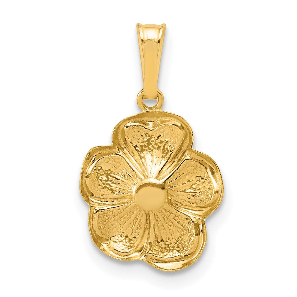 FJC Finejewelers 14 kt Yellow Gold Filled 1/20 Filled 11 x 12mm Flower Charm 19 mm x 11 mm