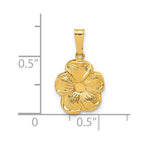 FJC Finejewelers 14 kt Yellow Gold Filled 1/20 Filled 11 x 12mm Flower Charm 19 mm x 11 mm