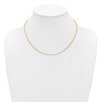 FJC Finejewelers 14 kt Yellow Gold Filled 1/20 Filled 1.30mm Adjustable Rolo Chain 22 Inches x 1.3 mm