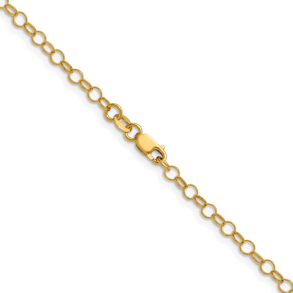 FJC Finejewelers 14 kt Yellow Gold Filled 1/20 Filled 3.20mm Rolo with Lobster Clasp Chain 18 Inches x 3.2 mm