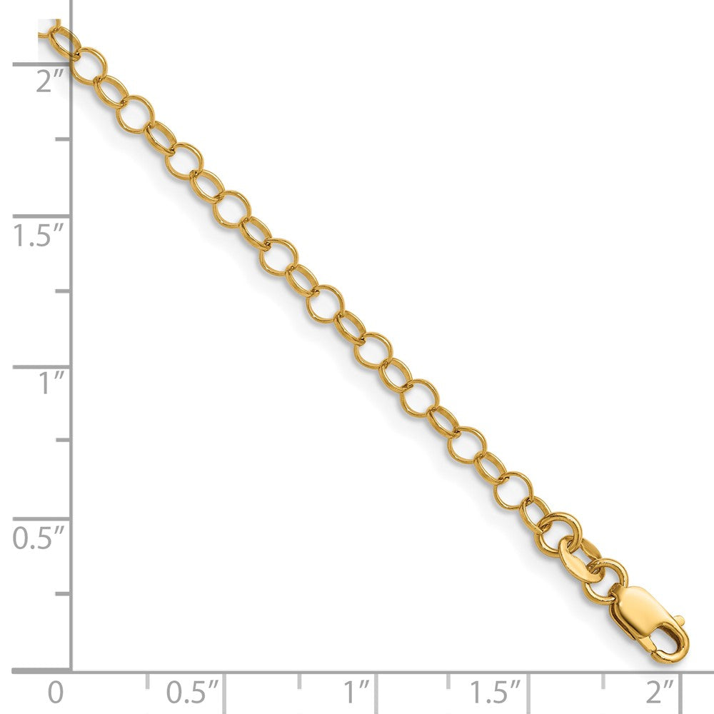 FJC Finejewelers 14 kt Yellow Gold Filled 1/20 Filled 3.20mm Rolo with Lobster Clasp Chain 18 Inches x 3.2 mm