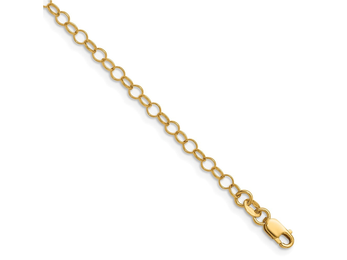 FJC Finejewelers 14 kt Yellow Gold Filled 1/20 Filled 3.20mm Rolo with Lobster Clasp Chain 20 Inches x 3.2 mm