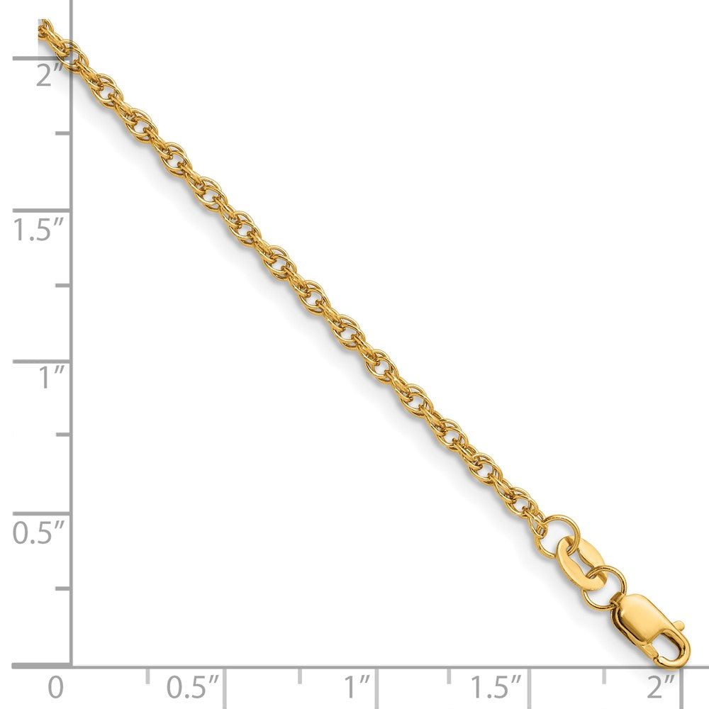 FJC Finejewelers 14 kt Yellow Gold Filled 1/20 Filled 2.10mm Ropa with Lobster Clasp Chain 18 Inches x 2.1 mm