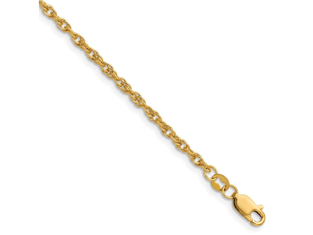 FJC Finejewelers 14 kt Yellow Gold Filled 1/20 Filled 2.50mm Ropa with Lobster Clasp Chain 24 Inches x 2.5 mm