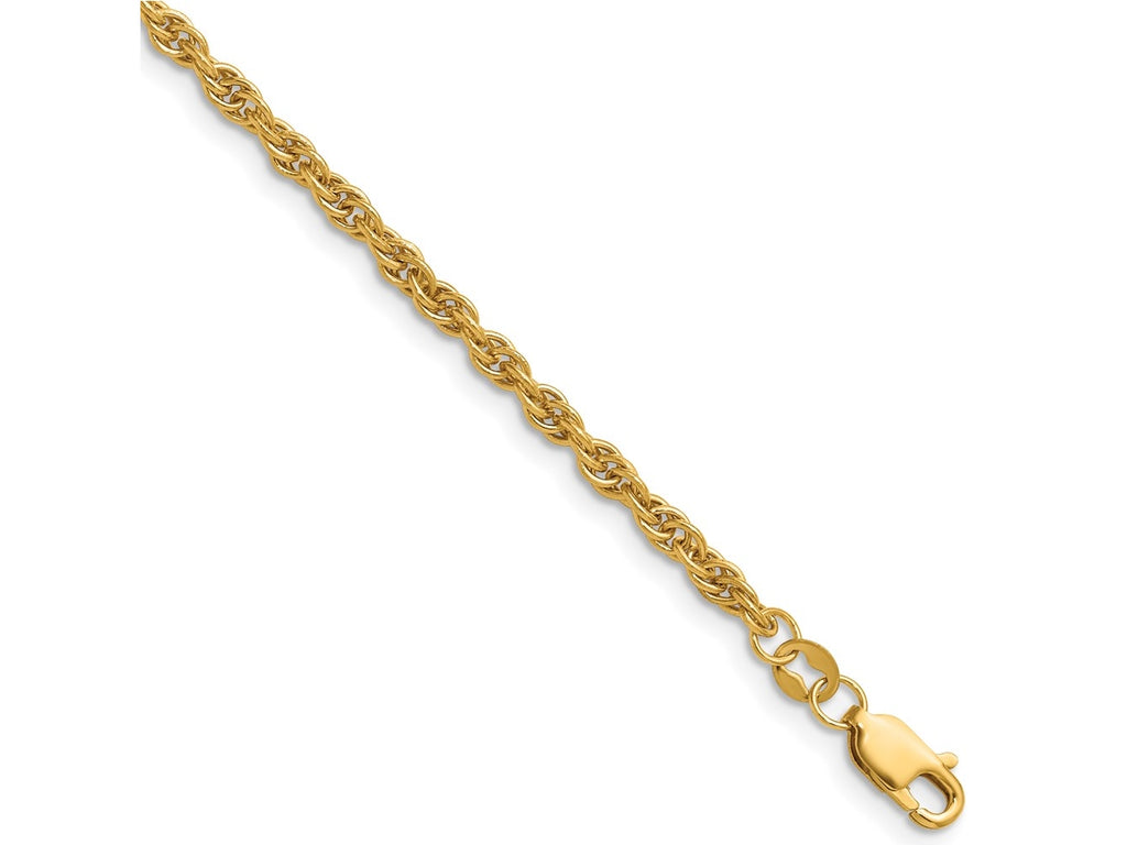 FJC Finejewelers 14 kt Yellow Gold Filled 1/20 Filled 2.90mm Ropa with Lobster Clasp Chain 22 Inches x 2.9 mm