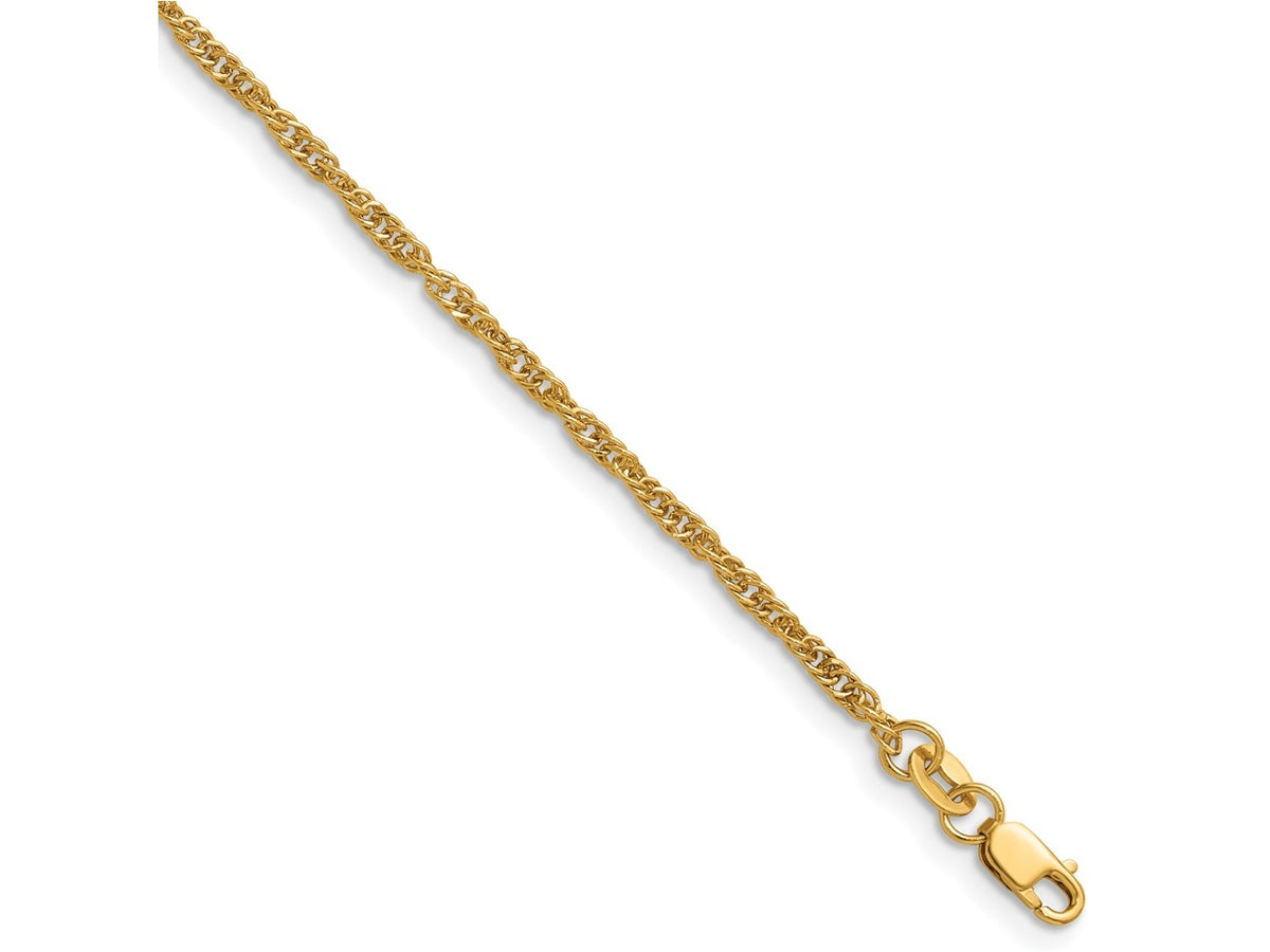 FJC Finejewelers 14 kt Yellow Gold Filled 1/20 Filled 2.0mm Singapore with Lobster Clasp Chain 20 Inches x 2 mm
