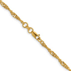 FJC Finejewelers 14 kt Yellow Gold Filled 1/20 Filled 3.20mm Singapore with Lobster Clasp Chain 18 Inches x 3.2 mm
