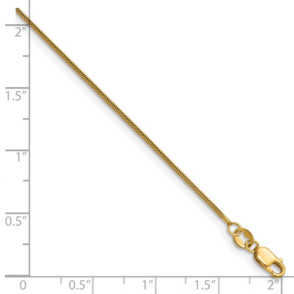 FJC Finejewelers 14 kt Yellow Gold Filled 1/20 Filled 1.0mm Snake with Lobster Clasp 16in Chain 16 Inches x 1 mm