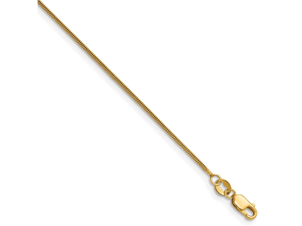 FJC Finejewelers 14 kt Yellow Gold Filled 1/20 Filled 1.0mm Snake with Lobster Clasp 16in Chain 16 Inches x 1 mm