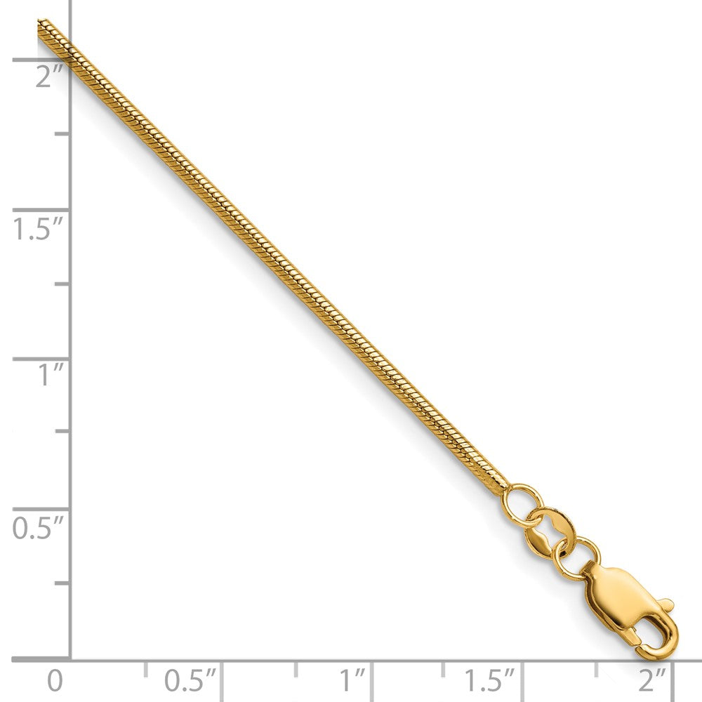FJC Finejewelers 14 kt Yellow Gold Filled 1/20 Filled 1.50mm Snake with Lobster Clasp Chain 20 Inches x 1.5 mm