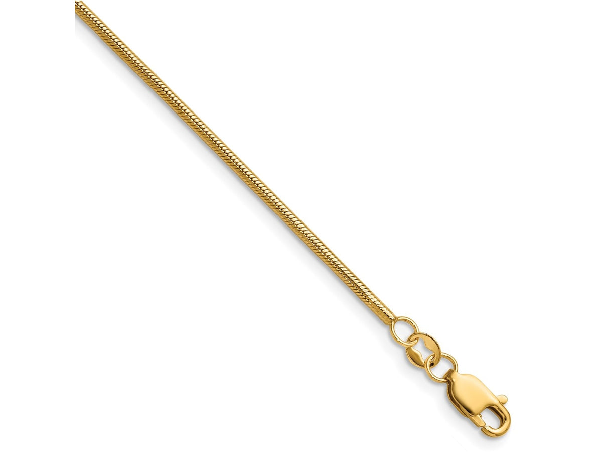 FJC Finejewelers 14 kt Yellow Gold Filled 1/20 Filled 1.50mm Snake with Lobster Clasp Chain 20 Inches x 1.5 mm