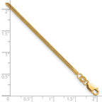 FJC Finejewelers 14 kt Yellow Gold Filled 1/20 Filled 2.0mm Snake with Lobster Clasp 16in Chain 16 Inches x 2 mm