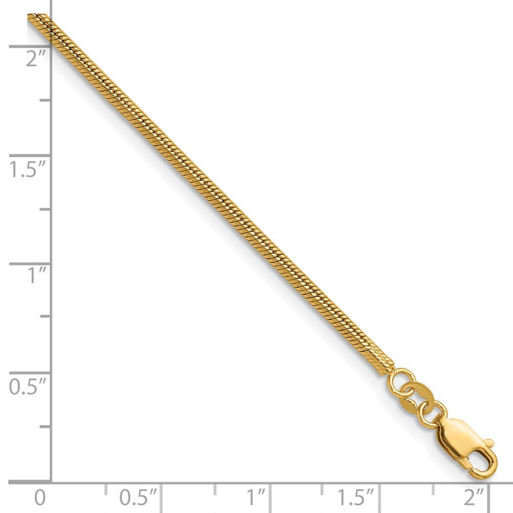 FJC Finejewelers 14 kt Yellow Gold Filled 1/20 Filled 2.0mm Snake with Lobster Clasp 16in Chain 16 Inches x 2 mm