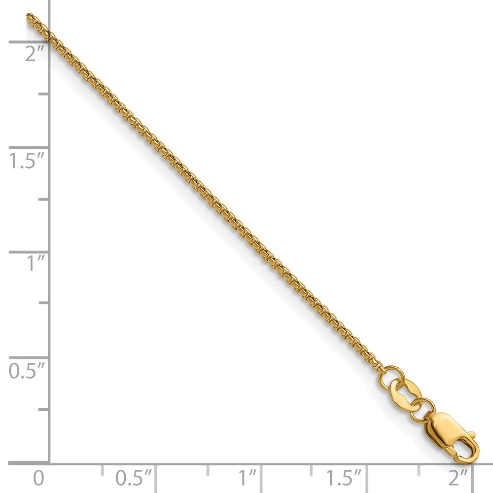 FJC Finejewelers 14 kt Yellow Gold Filled 1/20 Filled 1.20mm Rnd Venetian Box with Lobster Clasp Chain 18 Inches x 1.2 m