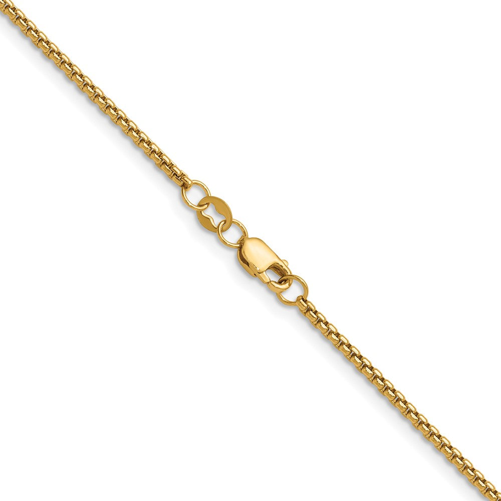 FJC Finejewelers 14 kt Yellow Gold Filled 1/20 Filled 1.80mm Rnd Venetian Box with Lobster Clasp Chain 18 Inches x 1.8 m
