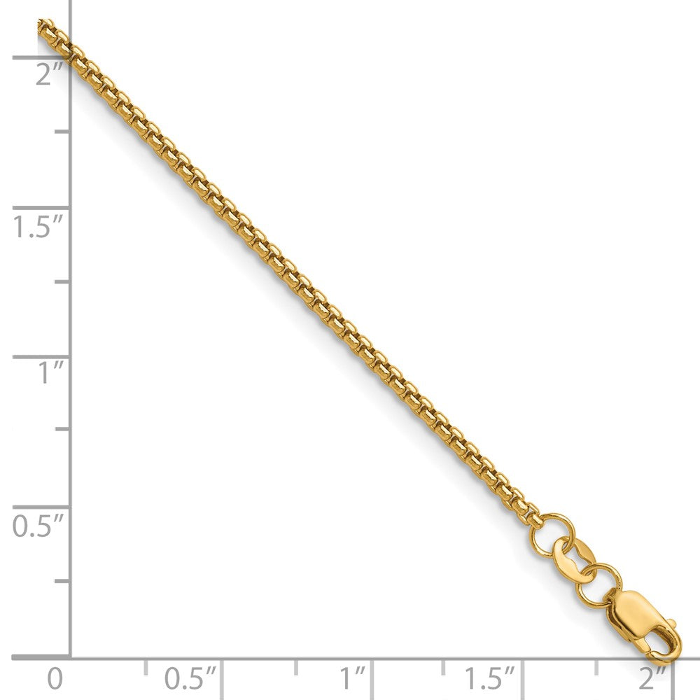 FJC Finejewelers 14 kt Yellow Gold Filled 1/20 Filled 1.80mm Rnd Venetian Box with Lobster Clasp Chain 18 Inches x 1.8 m