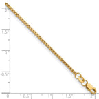 FJC Finejewelers 14 kt Yellow Gold Filled 1/20 Filled 1.80mm Rnd Venetian Box with Lobster Clasp Chain 18 Inches x 1.8 m