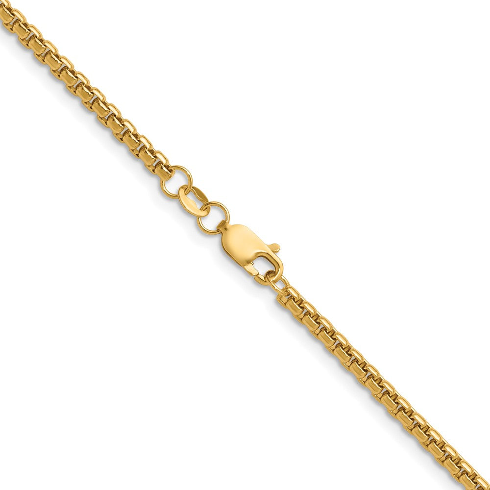 FJC Finejewelers 14 kt Yellow Gold Filled 1/20 Filled 2.60mm Rnd Venetian Box with Lobster Clasp Chain 16 Inches x 2.6 m