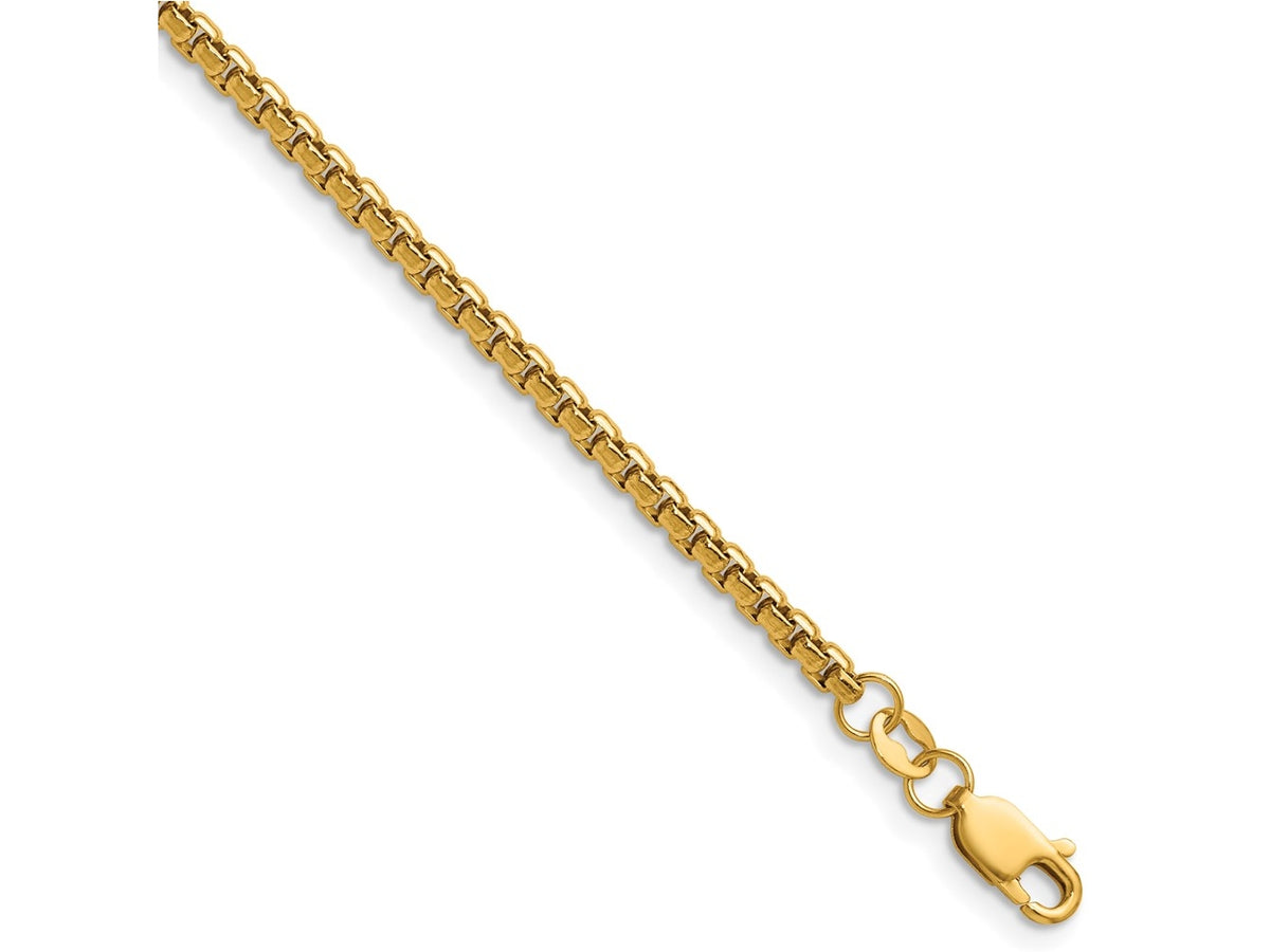 FJC Finejewelers 14 kt Yellow Gold Filled 1/20 Filled 2.60mm Rnd Venetian Box with Lobster Clasp Chain 16 Inches x 2.6 m