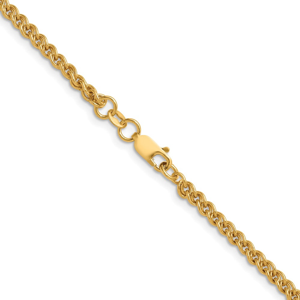 FJC Finejewelers 14 kt Yellow Gold Filled Spiga 1/20 Filled 2.80mm Wheat with Lobster Clasp 16in Chain 16 Inches x 2.8 m