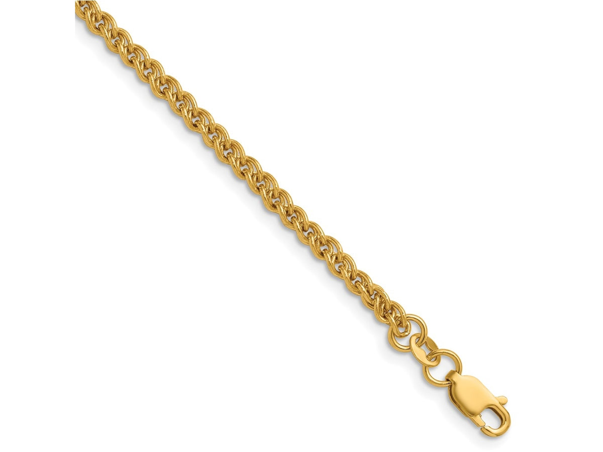 FJC Finejewelers 14 kt Yellow Gold Filled Spiga 1/20 Filled 2.80mm Wheat with Lobster Clasp 16in Chain 16 Inches x 2.8 m