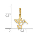 FJC Finejewelers 14 kt Yellow Gold Madi K Hummingbird Charm 11 mm