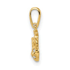 FJC Finejewelers 14 kt Yellow Gold Madi K CZ Bumble Bee Charm 9 mm
