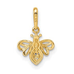 FJC Finejewelers 14 kt Yellow Gold Madi K CZ Bumble Bee Charm 9 mm