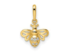 FJC Finejewelers 14 kt Yellow Gold Madi K CZ Bumble Bee Charm 9 mm