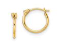 FJC Finejewelers 14 kt Yellow Gold Madi K Polished Hoop Earrings 9 mm x 9 mm