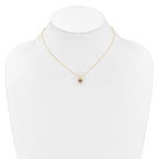 FJC Finejewelers 14 kt Yellow Gold Madi K 3mm Sapphire Heart Birthstone Necklace 15 Inches x 6 mm