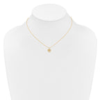 FJC Finejewelers 14 kt Yellow Gold Madi K 3mm Citrine Heart Birthstone Necklace 15 Inches x 6 mm