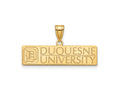 LogoArt Gold Plated Silver with GP Duquesne University Large Charm 24 x 27 mm
