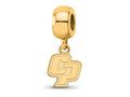 LogoArt Gold Plated Silver California Poly State University Dangle Bead