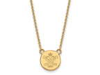 LogoArt Gold Plated Silver College of William And Mary Small Disc Pendant