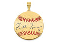 FJC Finejewelers Gold Plated Silver Freddie Freeman MLBPA Signature Epoxy Charm 33 x 25 mm