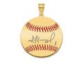 FJC Finejewelers Gold Plated Silver Jose Altuve MLBPA Signature Epoxy Charm 33 x 25 mm