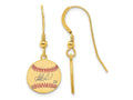 FJC Finejewelers Gold Plated Silver Fernando Tatis Jr. MLBPA Signature Epoxy Earrings 31 x 12 mm