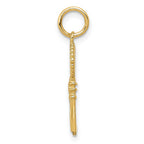 FJC Finejewelers 14 kt Yellow Gold Polished Key Charm 23 x 7 mm