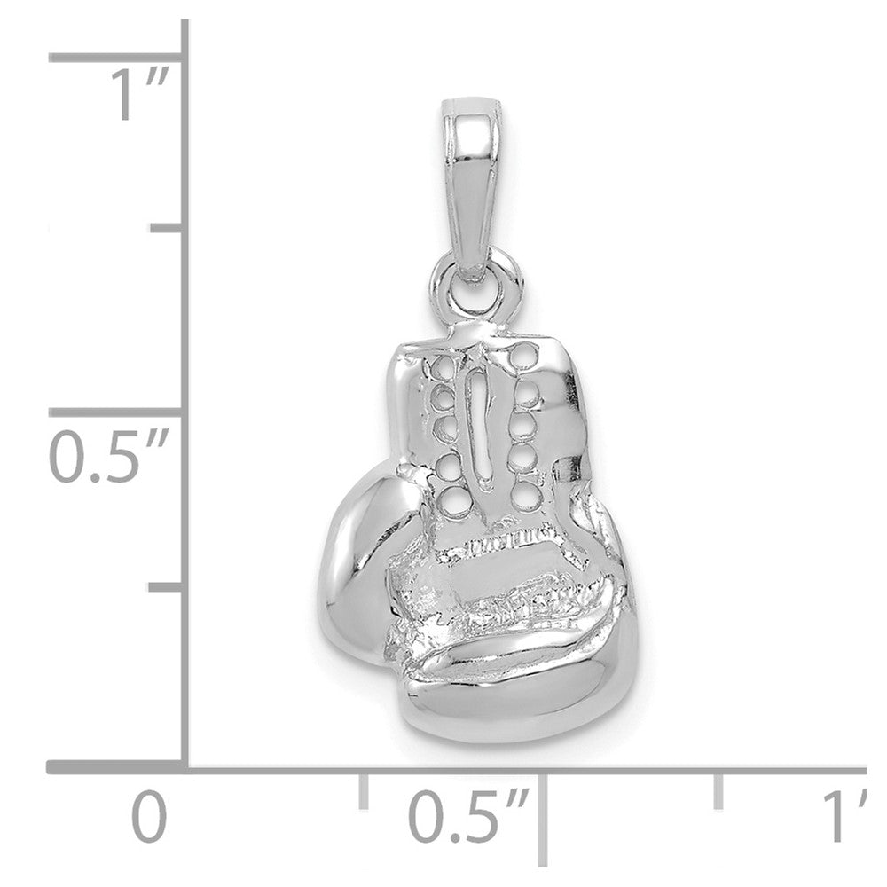 FJC Finejewelers 14 kt White Gold Lg Boxing Glove Charm 21 mm x 12 mm
