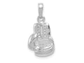 FJC Finejewelers 14 kt White Gold Lg Boxing Glove Charm 21 mm x 12 mm