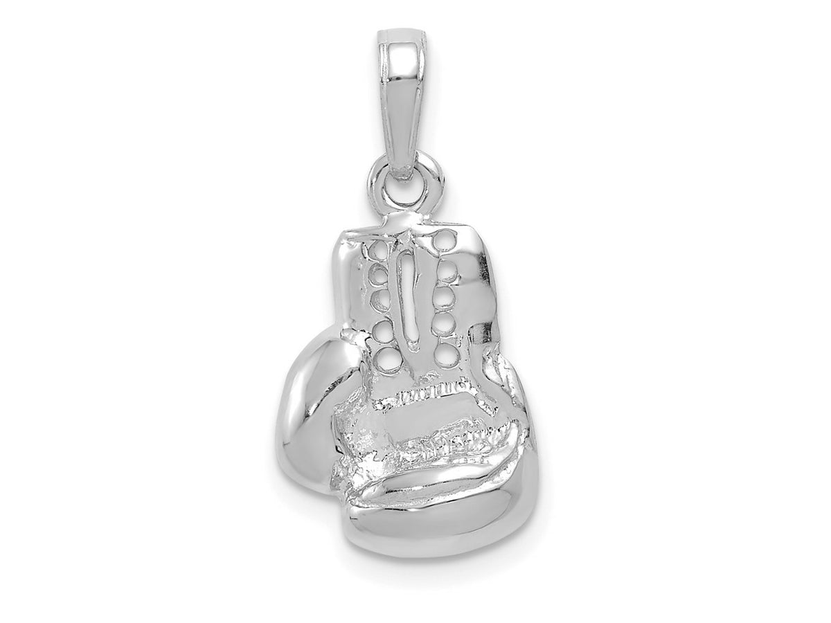 FJC Finejewelers 14 kt White Gold Lg Boxing Glove Charm 21 mm x 12 mm