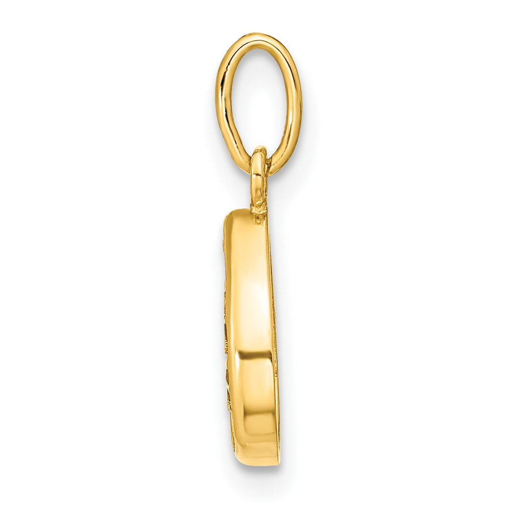 FJC Finejewelers 14 kt Yellow Gold Polished Teardrop Tree Of Life Charm 14 x 7 mm