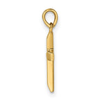 FJC Finejewelers 14 kt Yellow Gold Polished Tapered Ends Hollow Cross Charm 19 x 9 mm