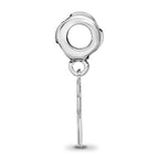 LogoArt 925 Sterling Silver Rhodium Plated Kappa Delta Vertical Letters on Hear