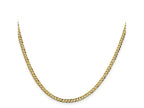FJC Finejewelers 14 kt Yellow Gold Link Lightweight Flat Cuban Chain 22 Inches x 3.1 mm