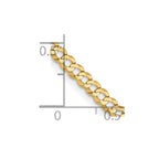FJC Finejewelers 14 kt Yellow Gold Curb Lightweight Flat Cuban Chain 26 Inches x 3.1 mm